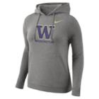 Women's Nike Washington Huskies Fleece Hoodie, Size: Small, Grey