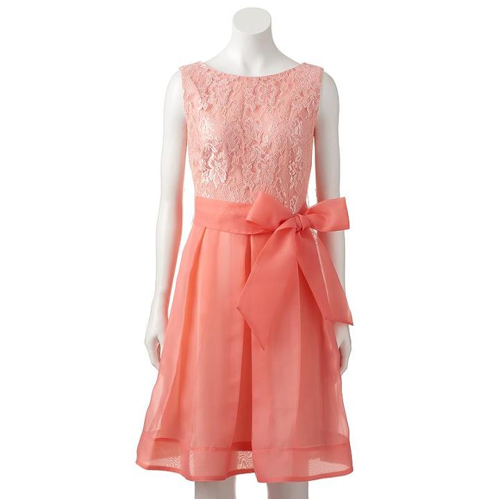 Women's Chaya Lace Fit & Flare Dress, Size: 4, Red