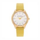 Journee Collection Women's Crystal Watch, Yellow