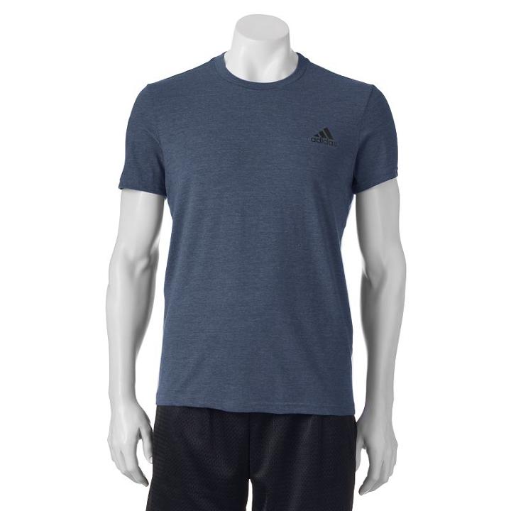 Men's Adidas The Go-to Performance Tee, Size: Small, Blue (navy)