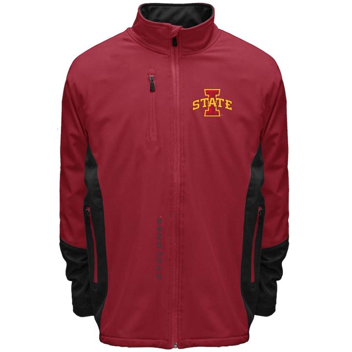 Men's Franchise Club Iowa State Cyclones Apex Softshell Jacket, Size: Xxl, Grey