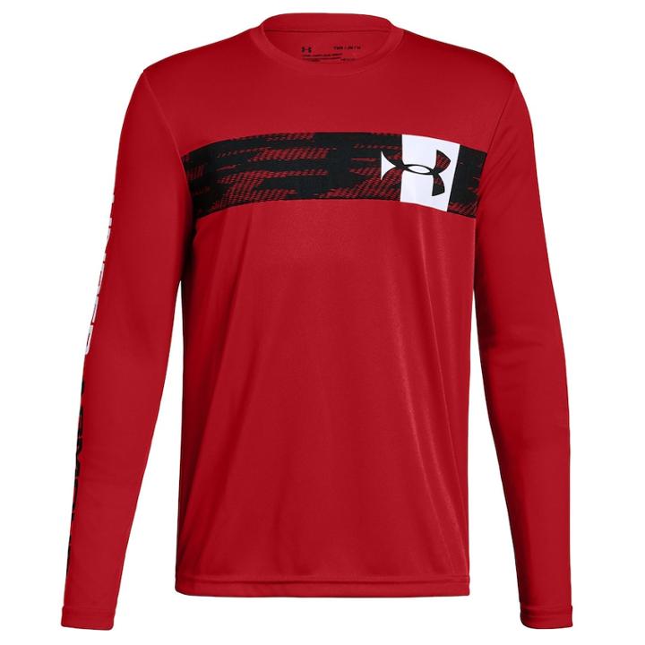 Boys 8-20 Under Armour Crossbar Tee, Size: Large, Red