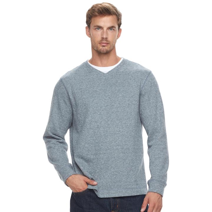 Men's Method Classic-fit Mock-layered Tee, Size: Xl, Light Blue