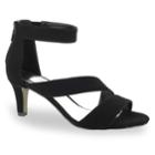 Easy Street Maxi Women's High Heel Sandals, Size: Medium (7), Grey (charcoal)