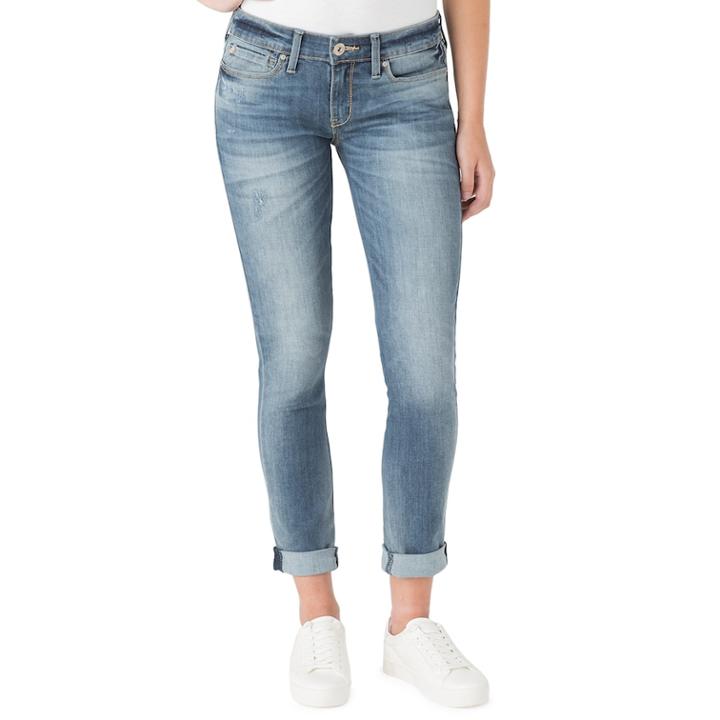 Juniors' Denizen From Levi's Ripped Boyfriend Jeans, Teens, Size: 5, Blue