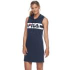 Women's Fila Sport&reg; Graphic Hooded Dress, Size: Large, Blue (navy)