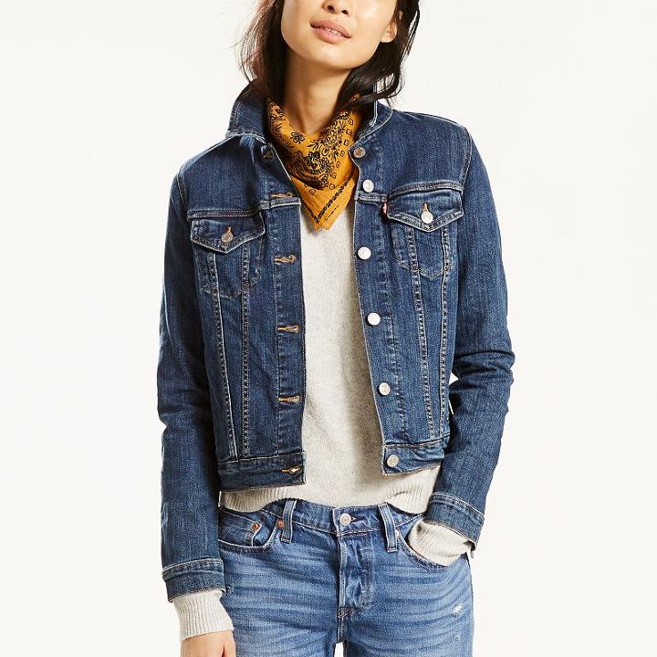 Women's Levi's&reg; Original Trucker Denim Jacket, Size: Large, Med Blue