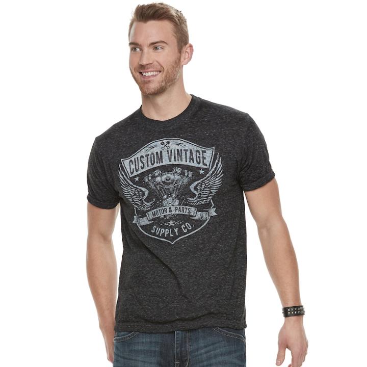 Men's Rock & Republic&reg;graphic Tee, Size: Medium, Grey