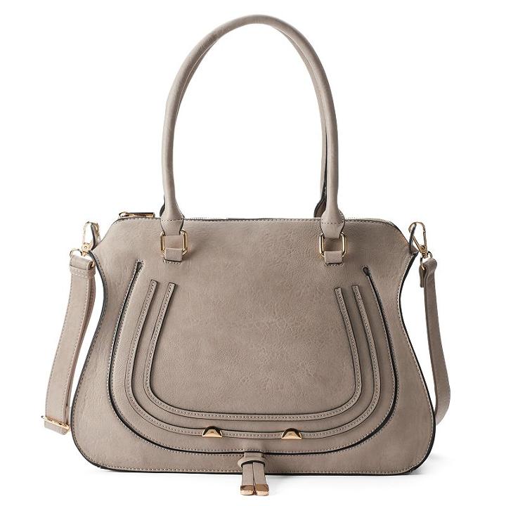 Deluxity Aria Tassel Satchel, Women's, Light Grey