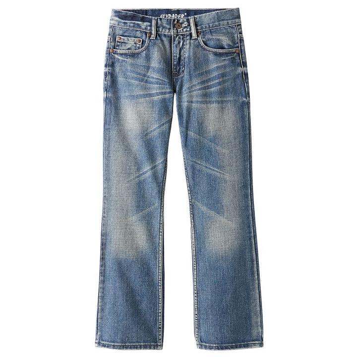 Boys 8-20 Flypaper Fleur Slim Boot Jeans, Boy's, Size: 8, Med Blue