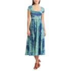 Women's Chaps Tropical Fit & Flare Midi Dress, Size: Xl, Green