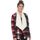 Women's Sonoma Goods For Life&trade; Sherpa Cardigan, Size: Large, Oxford