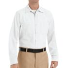 Men's Red Kap Classic-fit Industrial Button-down Work Shirt, Size: Medium, White