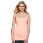 Women's Apt. 9&reg; Essential Seamless Camisole, Size: L/xl, Brt Orange