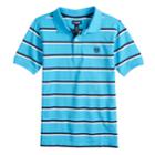 Boys 4-20 Chaps Clark Striped Polo, Size: 18-20, Blue (navy)