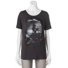 Disney's The Little Mermaid Juniors' Ariel Shadow Graphic Tee, Teens, Size: Medium, Med Grey