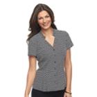 Women's Dana Buchman Trapunto Shirt, Size: Xl, Dark Beige