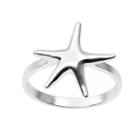 Journee Collection Sterling Silver Starfish Ring, Women's, Size: 8, Grey
