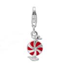 Personal Charm Sterling Silver Peppermint Charm, Women's, Grey