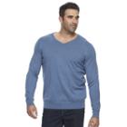 Big & Tall Croft & Barrow&reg; True Comfort Classic-fit Easy-care V-neck Sweater, Men's, Size: 3xb, Med Blue