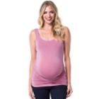 Maternity Pip & Vine By Rosie Pope Ruched Tank, Women's, Size: L-mat, Light Pink