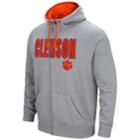 Men's Campus Heritage Clemson Tigers Full-zip Hoodie, Size: Medium, Dark Grey