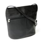 Royce Leather Vaquetta Black Shoulder Bag, Women's