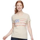 Women's Sonoma Goods For Life&trade; Essential Graphic V-neck Tee, Size: Xl, Lt Beige