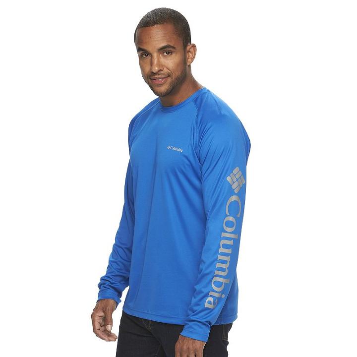Big & Tall Columbia Fork Stream Tee, Men's, Size: Xl Tall, Blue