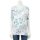 Women's Apt. 9&reg; Dolman Tee, Size: Medium, White