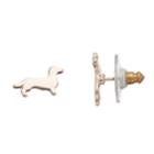 Lc Lauren Conrad Dachshund Nickel Free Stud Earrings, Women's, Med Pink