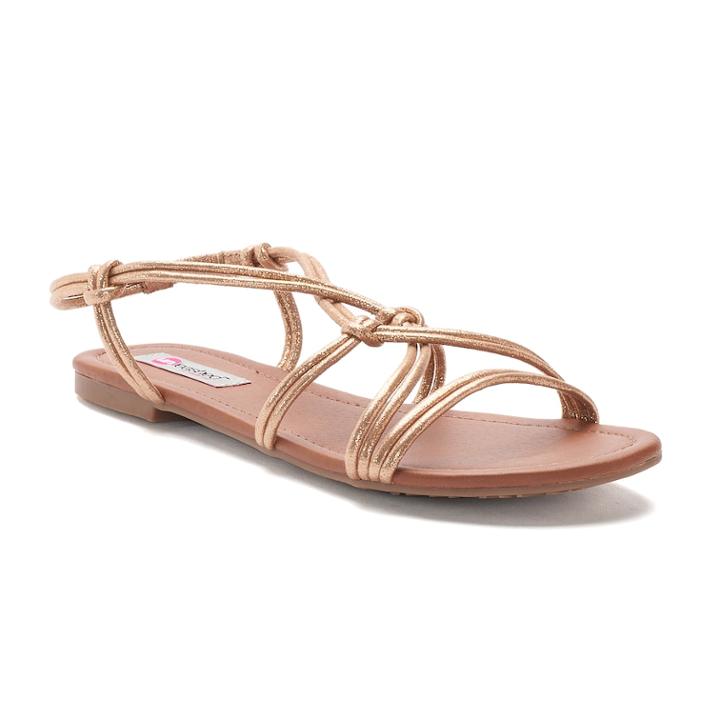 Unleashed By Rocket Dog Women's Strappy Sandals, Size: Medium (8), Gold