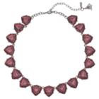 Simply Vera Vera Wang Red Triangle Link Collar Necklace, Women's, Dark Red