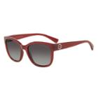 Armani Exchange Ax4046s 54mm Square Gradient Sunglasses, Women's, Dark Red