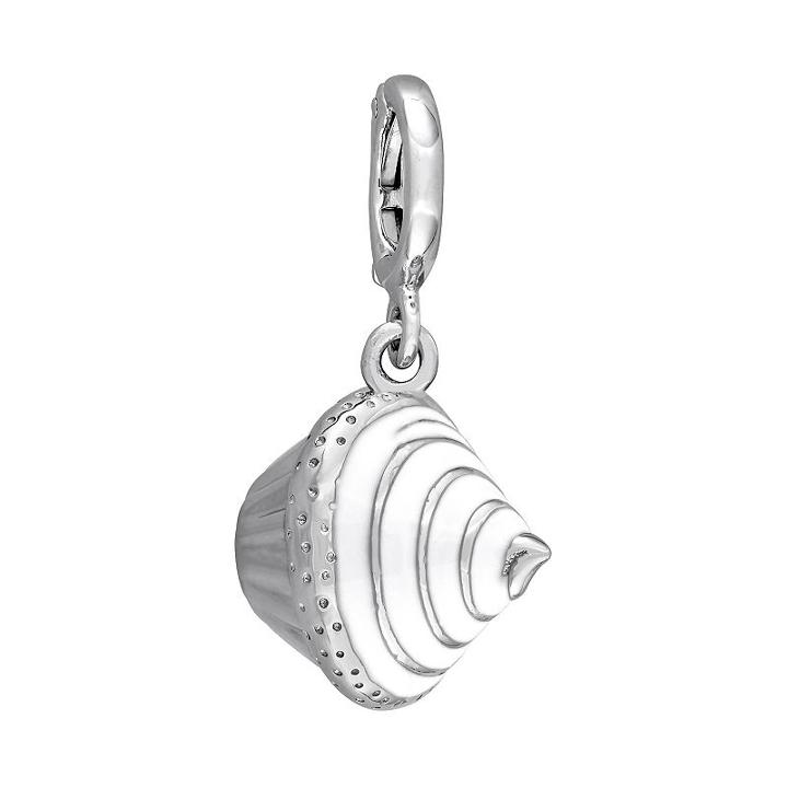 Laura Ashley Jubilee Collection Sterling Silver Cupcake Charm, Women's, Grey