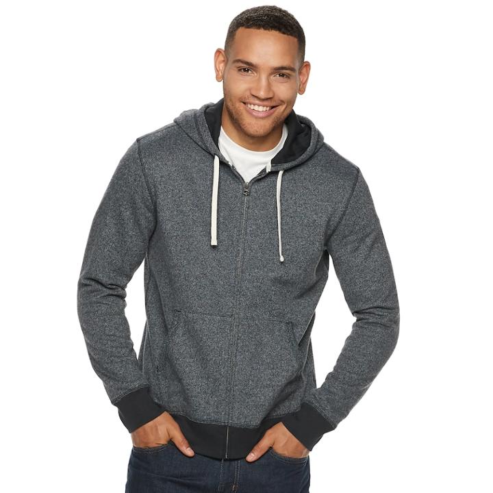 Men's Sonoma Goods For Life&trade; Supersoft Modern-fit Fleece-lined Jacket, Size: Xxl, Black