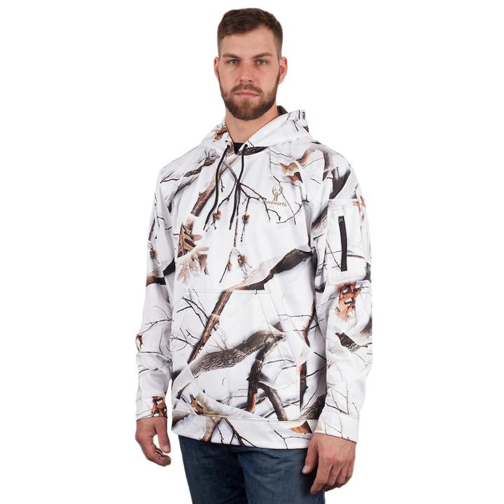 Men's Huntworth Lifestyle Performance Fleece Hooded Sweatshirt, Size: Xxl, White Oth