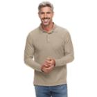Men's Croft & Barrow&reg; Classic-fit Easy-care Pique Polo, Size: Large, Med Beige