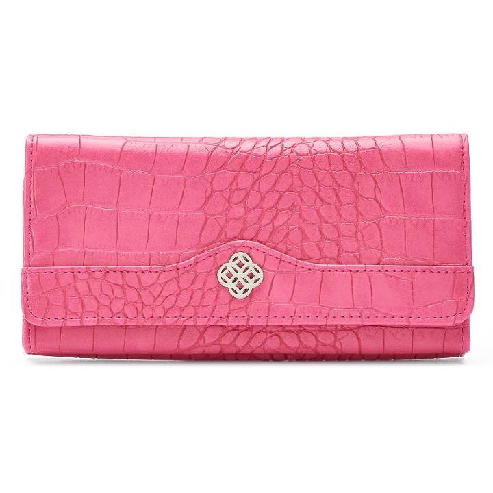 Croft & Barrow&reg; File Master Rfid-blocking Medallion Clutch, Women's, Pink