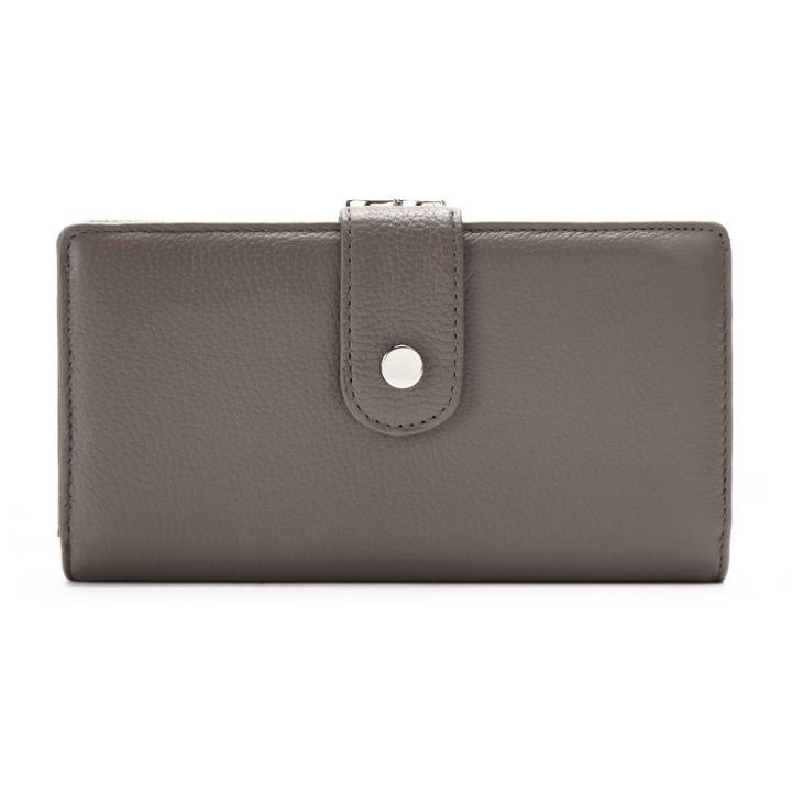 Apt. 9&reg; Soho Leather Rfid-blocking Tab Clutch, Women's, Grey