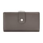 Apt. 9&reg; Soho Leather Rfid-blocking Tab Clutch, Women's, Grey