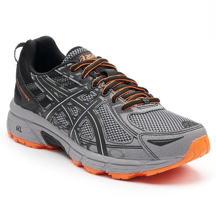 Asics Gel-venture 6 Men's Trail Running Shoes, Size: 12 Wide, Light Grey