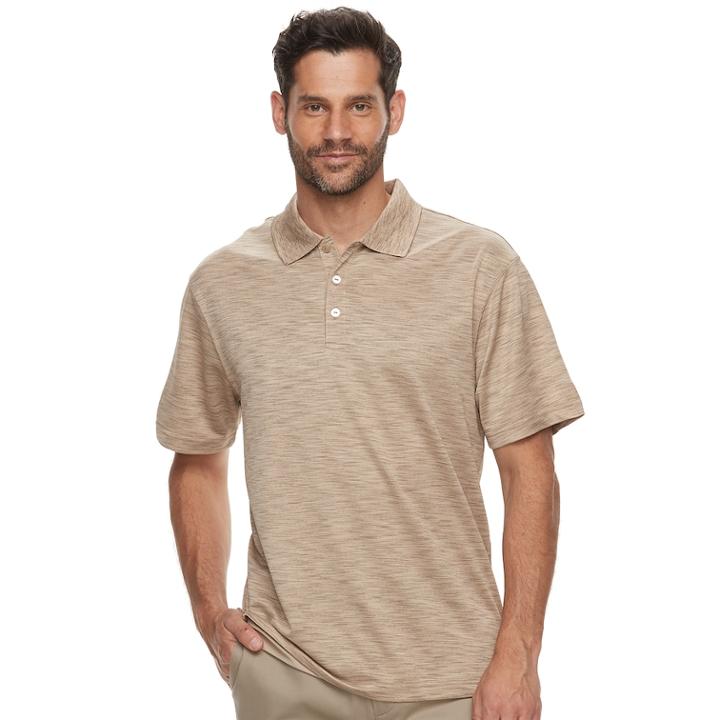 Men's Haggar Cool 18&reg; Pro Regular-fit Performance Polo, Size: Large, White