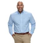 Big & Tall Izod Premium Essentials Classic-fit Stretch Button-down Shirt, Men's, Size: 3xl Tall, Blue