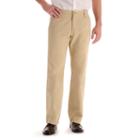 Big & Tall Lee Weekend Chino Straight-fit Flat-front Pants, Men's, Size: 44x30, Lt Brown