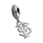 Dayna U Sterling Silver Florida State Seminoles Team Logo Football Charm, Women's, Grey