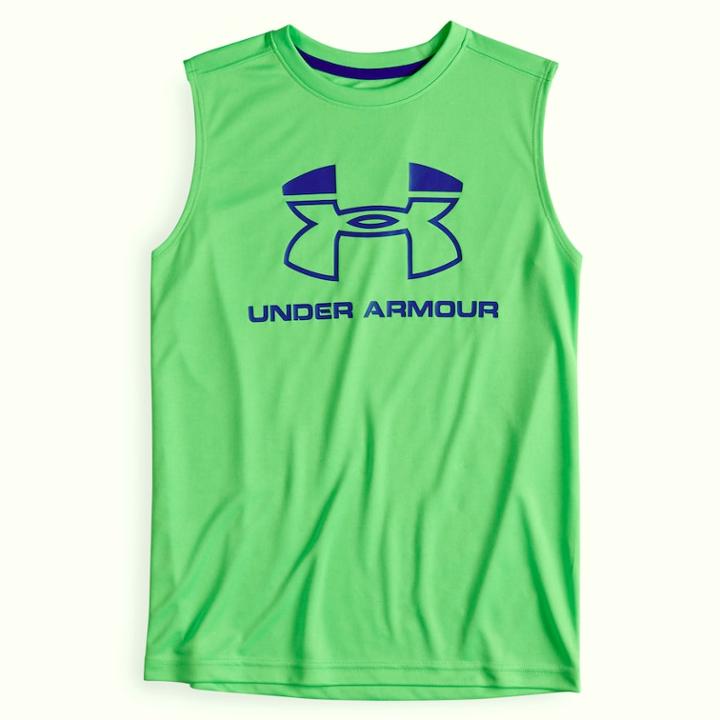 Boys 8-20 Under Armour Logo Muscle Tee, Size: Xl, Drk Yellow