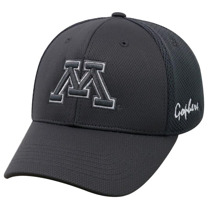 Adult Top Of The World Minnesota Golden Gophers Fairway One-fit Cap, Men's, Grey (charcoal)