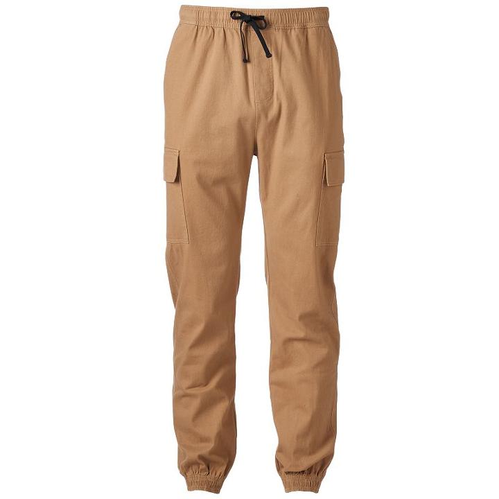 Men's Hollywood Jeans Stretch Cargo Jogger Pants, Size: X Lrge M/r, Brown Oth