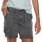 Women's Sonoma Goods For Life&trade; Utility Shorts, Size: 12, Dark Grey